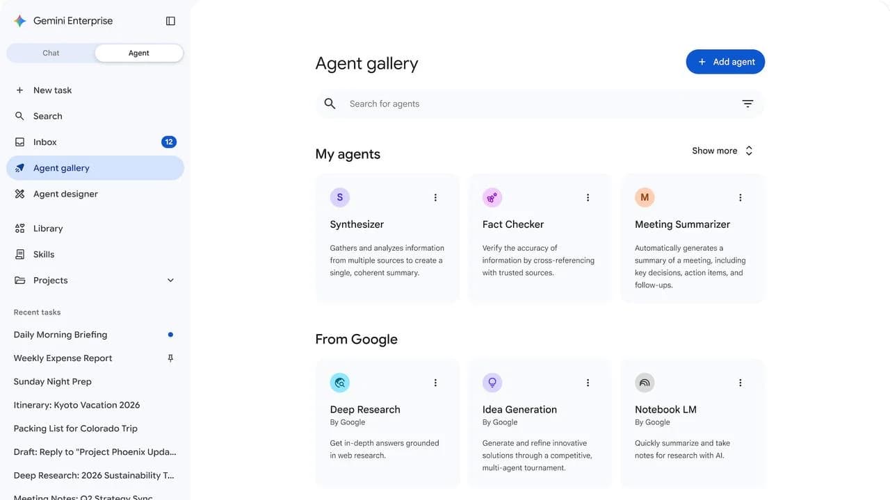 Gemini Enterprise: Un vistazo fresco en Google Cloud Next 2026 con nuevas experiencias de aplicación y un generador de agentes | Pacosite's Blog