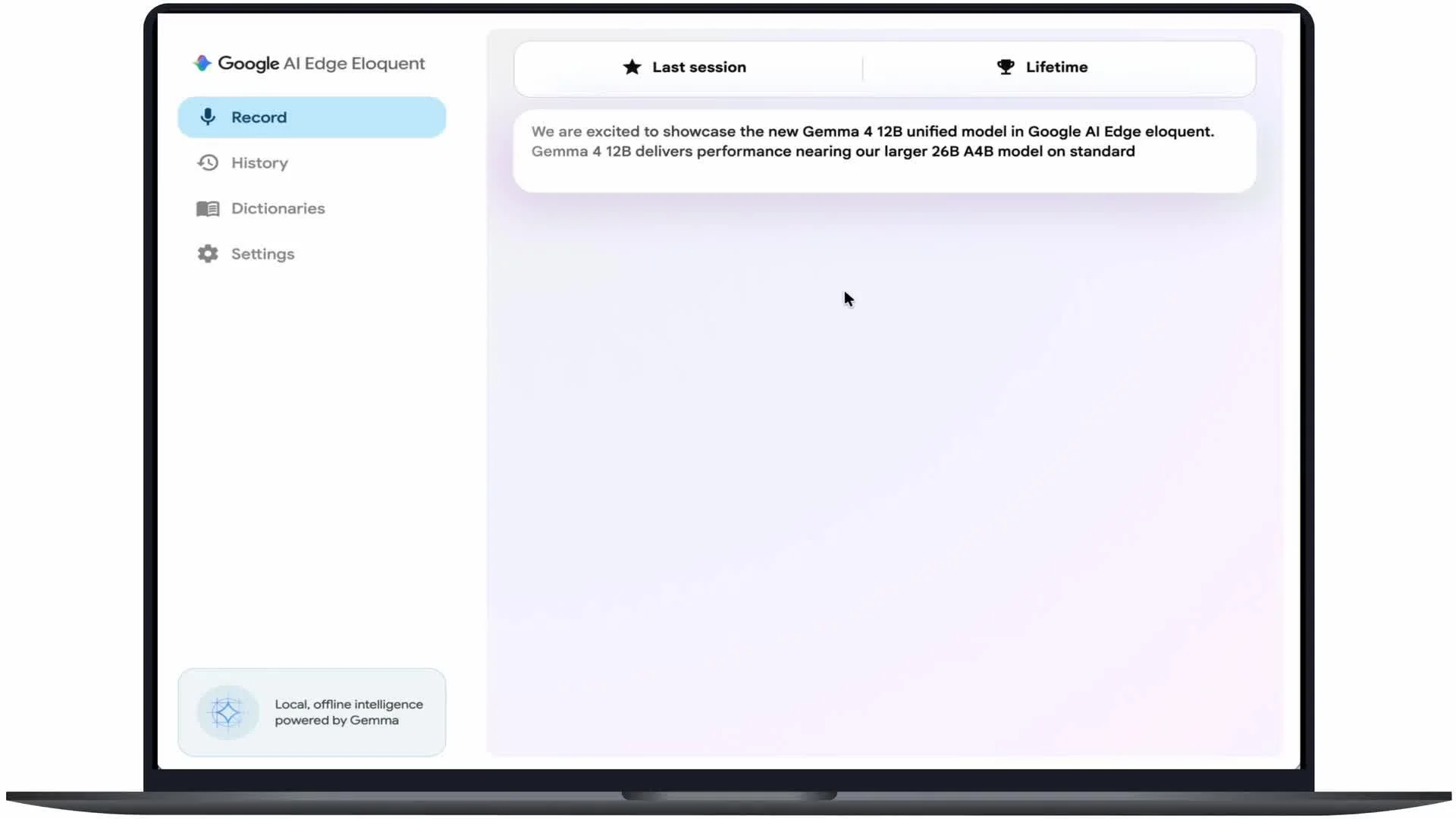 Bringing Gemma 4 12B to your Laptop: Unlocking Local, Agentic Workflows with Google AI Edge - Google Developers Blog
